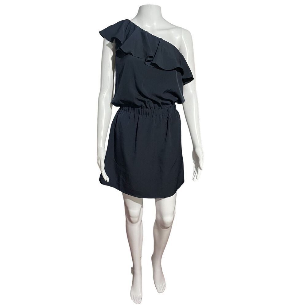 NEW Womens Saks 5th Avenue DRESS SZ XS Ruffle Blue Gorgeous Tags